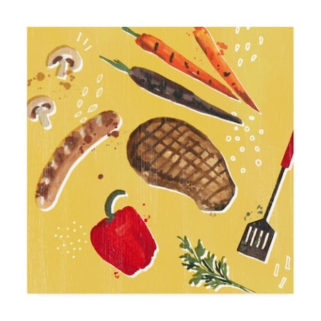 Victoria Borges 'Throw It On The Grill Iv' Canvas Art,35x35